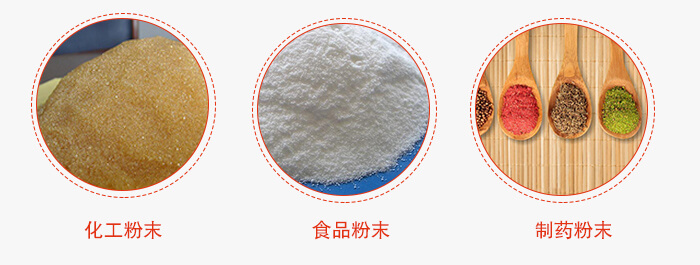 磁懸浮試驗篩適用物料：化工粉末，食品粉末，制藥粉末等。